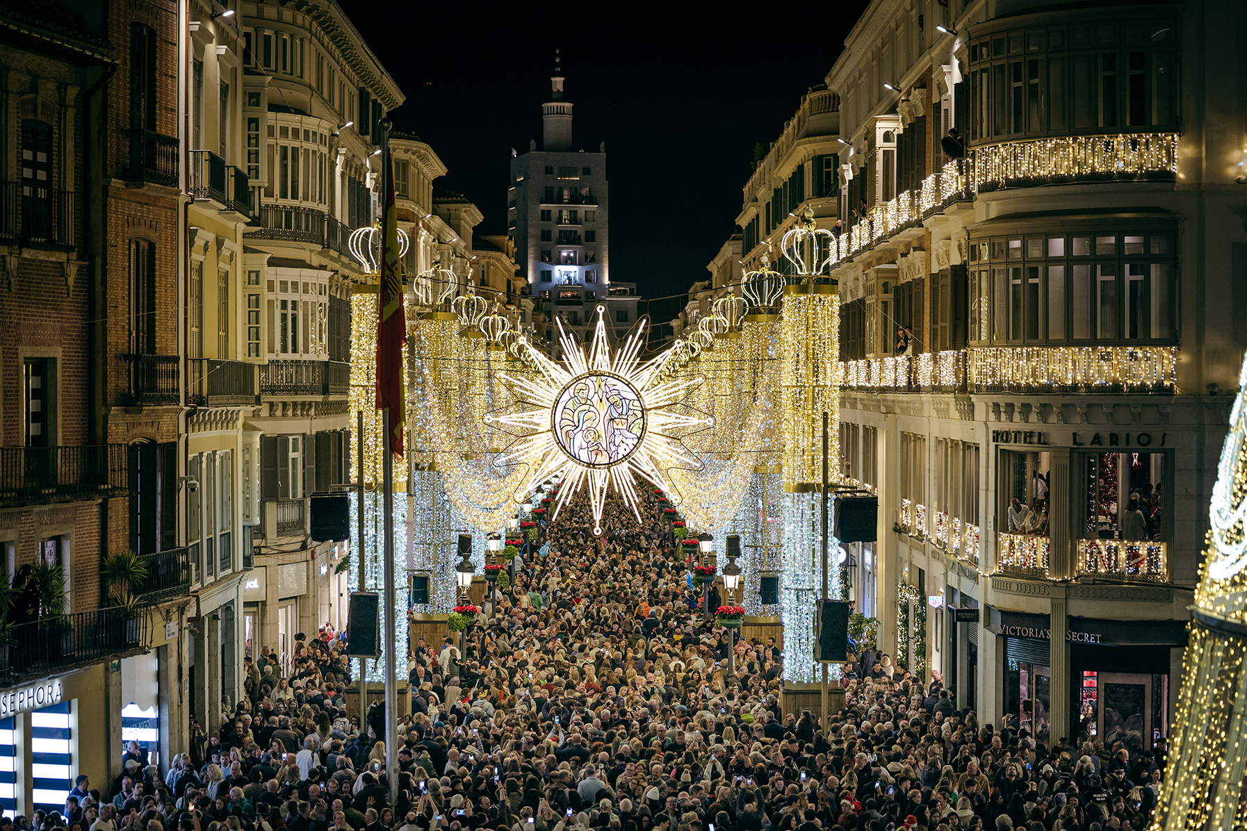 Las luces de Navidad como generadoras de negocio en una ciudad 3 Inauguracion Luces Malaga 02